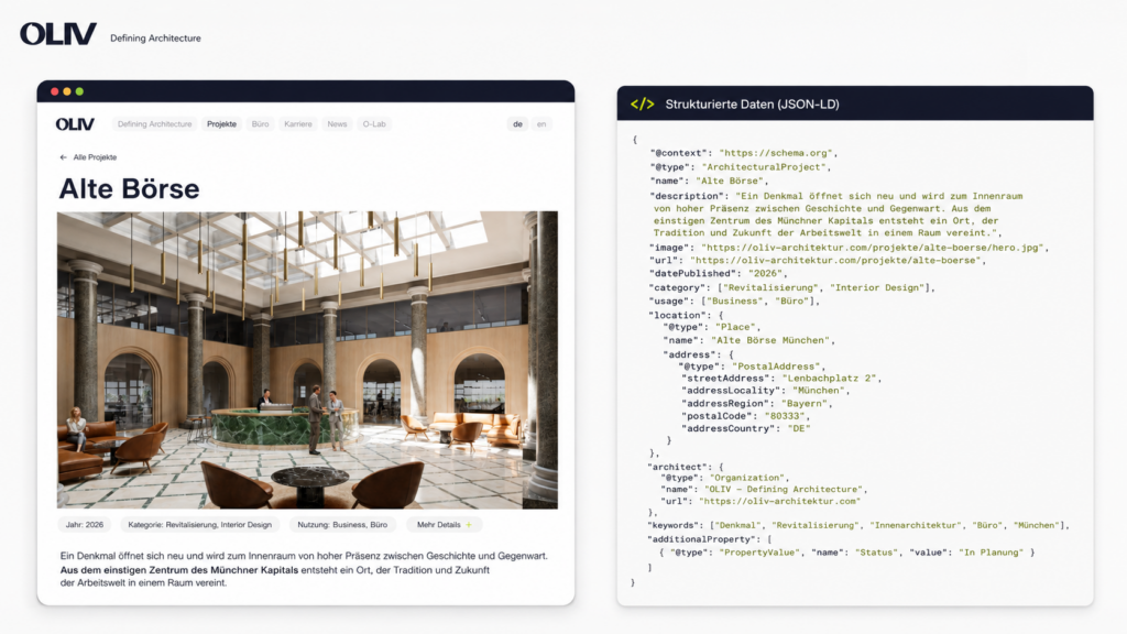Oliv Architekten JSON